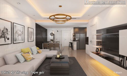 Nội thất cá tính với tông màu đen trắng – Dự án căn hộ Royal City