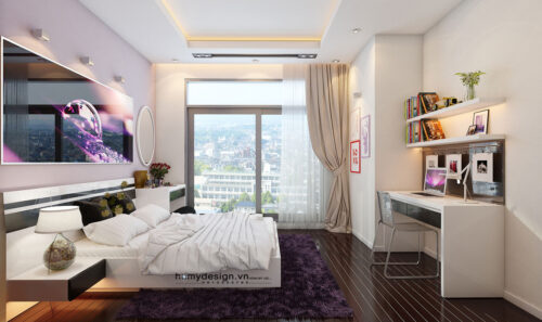 Nội thất cá tính với tông màu đen trắng – Dự án căn hộ Royal City