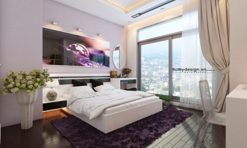 Nội thất cá tính với tông màu đen trắng – Dự án căn hộ Royal City