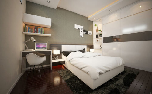Nội thất cá tính với tông màu đen trắng – Dự án căn hộ Royal City