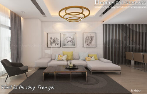 Nội thất cá tính với tông màu đen trắng – Dự án căn hộ Royal City