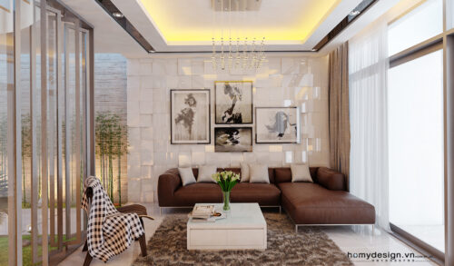 Thiết kế nội thất nhà lô phố hiện đại khu đô thị Văn Phú