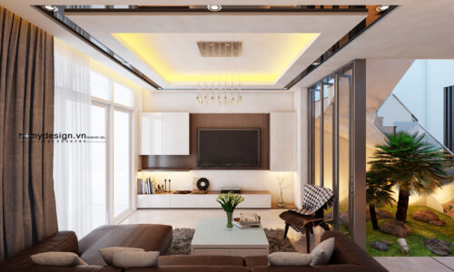 Thiết kế nội thất nhà lô phố hiện đại khu đô thị Văn Phú