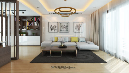 Thiết kế nội thất nhà lô phố hiện đại khu đô thị Văn Phú