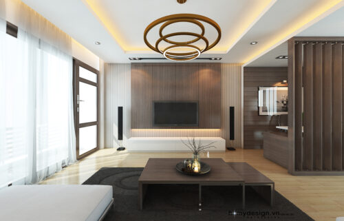 Thiết kế nội thất nhà lô phố hiện đại khu đô thị Văn Phú