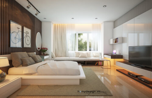 Thiết kế nội thất nhà lô phố hiện đại khu đô thị Văn Phú