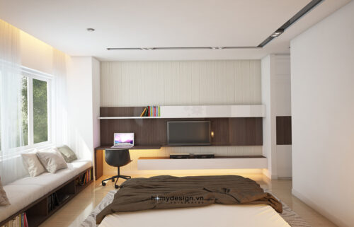 Thiết kế nội thất nhà lô phố hiện đại khu đô thị Văn Phú