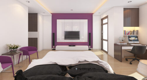 Thiết kế nội thất nhà lô phố hiện đại khu đô thị Văn Phú