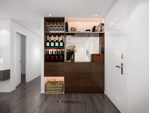 Thiết kế nội thất trọn gói căn hộ cá tính cho đôi vợ chồng trẻ – Mr Bắc