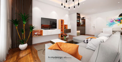 Thiết kế nội thất trọn gói căn hộ cá tính cho đôi vợ chồng trẻ – Mr Bắc