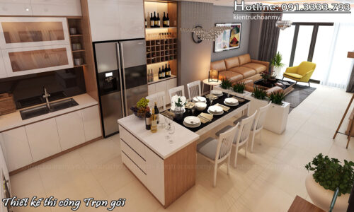 Thiết kế nội thất chung cư Royal City hiện đại tiện nghi