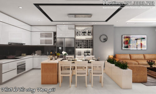 Thiết kế nội thất chung cư Royal City hiện đại tiện nghi