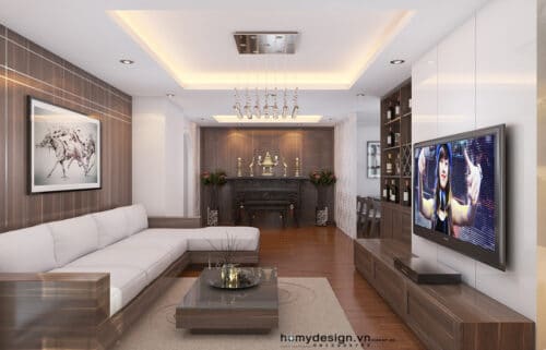 Thiết kế thi công chung cư GOLDEN PALACE Mễ Trì – Mr Hưng