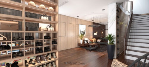 Thiết kế thi công biệt thự nhà vườn KĐT Việt Hưng phong cách hiện đại