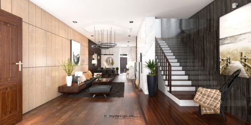 Thiết kế thi công biệt thự nhà vườn KĐT Việt Hưng phong cách hiện đại