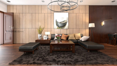 Thiết kế thi công biệt thự nhà vườn KĐT Việt Hưng phong cách hiện đại