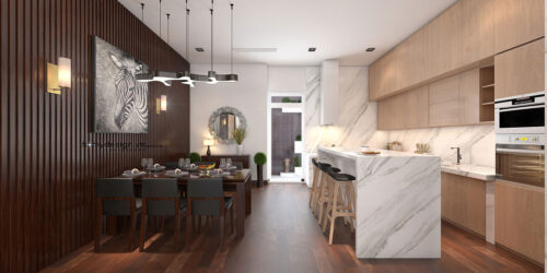 Thiết kế thi công biệt thự nhà vườn KĐT Việt Hưng phong cách hiện đại