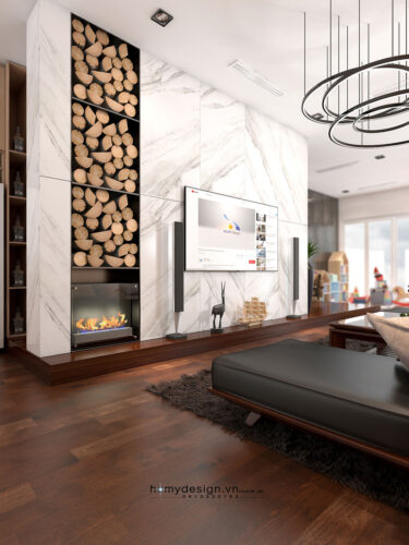 Thiết kế thi công biệt thự nhà vườn KĐT Việt Hưng phong cách hiện đại