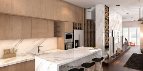 Thiết kế thi công biệt thự nhà vườn KĐT Việt Hưng phong cách hiện đại