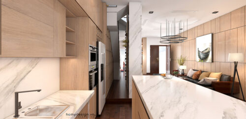 Thiết kế thi công biệt thự nhà vườn KĐT Việt Hưng phong cách hiện đại