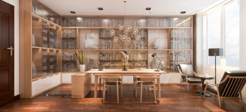 Thiết kế thi công biệt thự nhà vườn KĐT Việt Hưng phong cách hiện đại