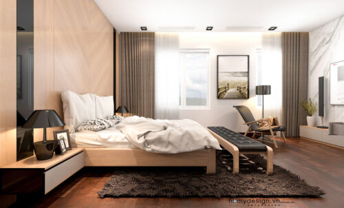 Thiết kế thi công biệt thự nhà vườn KĐT Việt Hưng phong cách hiện đại