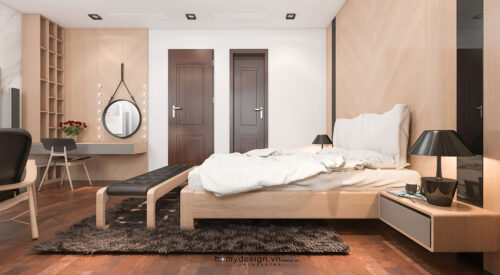 Thiết kế thi công biệt thự nhà vườn KĐT Việt Hưng phong cách hiện đại