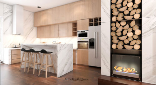 Thiết kế thi công biệt thự nhà vườn KĐT Việt Hưng phong cách hiện đại