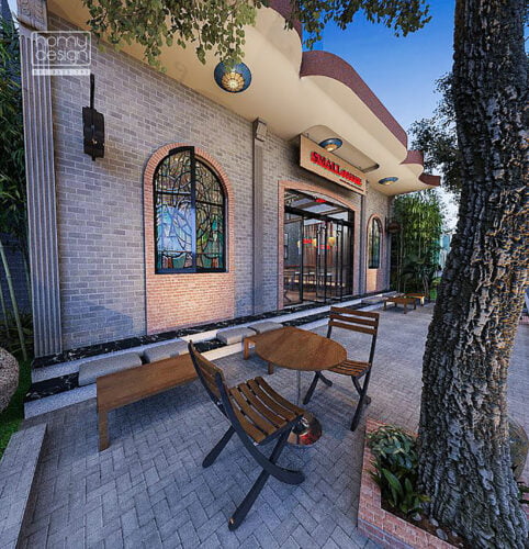 THIẾT KẾ QUÁN CAFE DIỆN TÍCH NHỎ