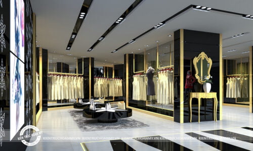 Thiết kế showroom thời trang 550m2 cao cấp