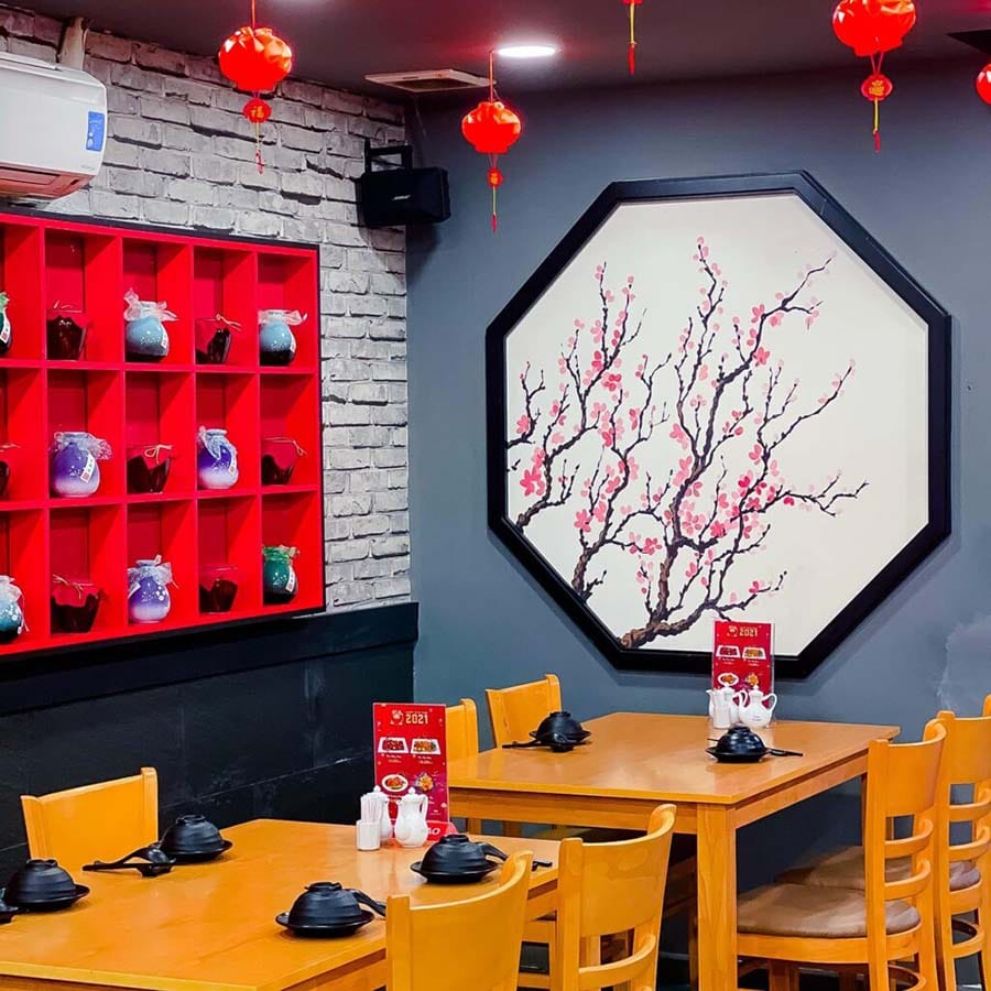 mẫu thiết kế nhà hàng phong cách Trung Hoa