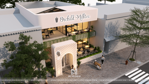 Thiết kế quán trà sữa Orchild Milktea