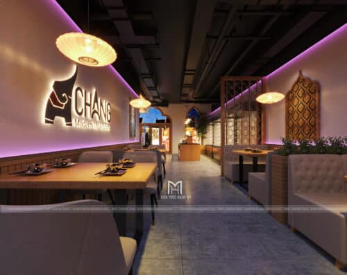 Thiết kế nhà hàng Thái Lan ThaiChang