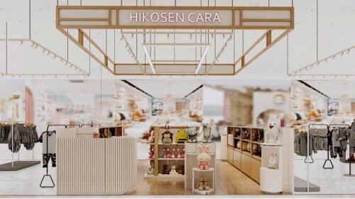 Thiết kế thi công gian hàng Hà Nội Center cho chuỗi showroom Hikosen Cara
