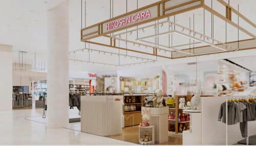 Thiết kế thi công gian hàng Hà Nội Center cho chuỗi showroom Hikosen Cara