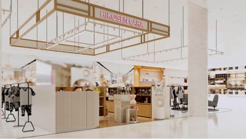 Thiết kế thi công gian hàng Hà Nội Center cho chuỗi showroom Hikosen Cara