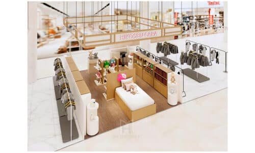 Thiết kế thi công gian hàng Hà Nội Center cho chuỗi showroom Hikosen Cara