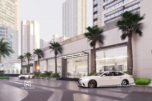 Trải nghiệm năm giác quan – Dấu ấn thiết kế showroom ô tô Lexus của Kiến Trúc Hoàn Mỹ