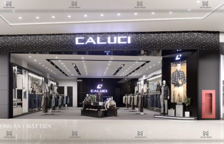 THIẾT KẾ THI CÔNG GIAN HÀNG TRONG TRUNG TÂM THƯƠNG MẠI AEON MALL CHUỖI SHOWROOM THỜI TRANG NAM