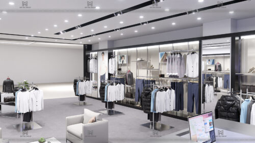 THIẾT KẾ THI CÔNG CHUỖI SHOWROOM THỜI TRANG NAM TRONG TRUNG TÂM THƯƠNG MẠI AEON MALL