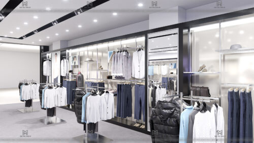 THIẾT KẾ THI CÔNG CHUỖI SHOWROOM THỜI TRANG NAM TRONG TRUNG TÂM THƯƠNG MẠI AEON MALL