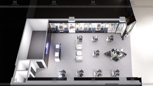 THIẾT KẾ THI CÔNG CHUỖI SHOWROOM THỜI TRANG NAM TRONG TRUNG TÂM THƯƠNG MẠI AEON MALL