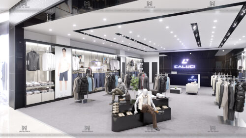 THIẾT KẾ THI CÔNG CHUỖI SHOWROOM THỜI TRANG NAM TRONG TRUNG TÂM THƯƠNG MẠI AEON MALL