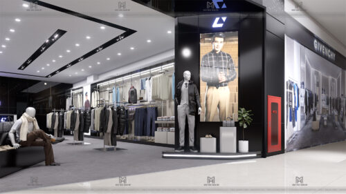 THIẾT KẾ THI CÔNG CHUỖI SHOWROOM THỜI TRANG NAM TRONG TRUNG TÂM THƯƠNG MẠI AEON MALL