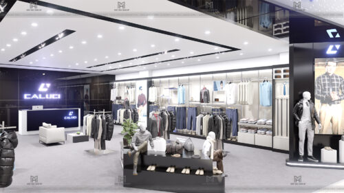THIẾT KẾ THI CÔNG CHUỖI SHOWROOM THỜI TRANG NAM TRONG TRUNG TÂM THƯƠNG MẠI AEON MALL