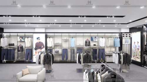 THIẾT KẾ THI CÔNG CHUỖI SHOWROOM THỜI TRANG NAM TRONG TRUNG TÂM THƯƠNG MẠI AEON MALL