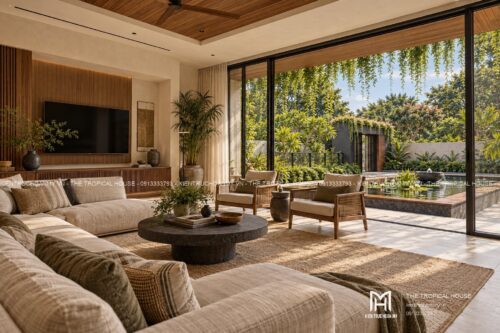 Villa Hiên Xanh 4 phòng ngủ – sân thượng dưới tán cây lớn