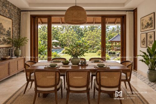 Biệt thự mái ngói xếp lớp – vườn hồ bơi, hồ cá koi và chòi thưởng trà