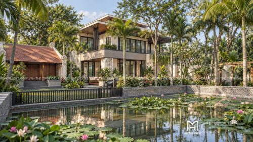 Biệt thự nghỉ dưỡng kết hợp homestay 1.370 m² ven Hà Nội – vườn hồ sen