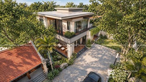 Biệt thự nghỉ dưỡng kết hợp homestay 1.370 m² ven Hà Nội – vườn hồ sen